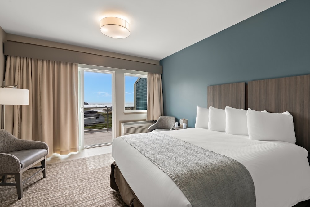 Hike the Oregon Coast Trail This Summer 8 After hiking the Oregon Coast Trail, return to this comfortable hotel room overlooking the Southern Oregon Coast at our Bandon Hotel