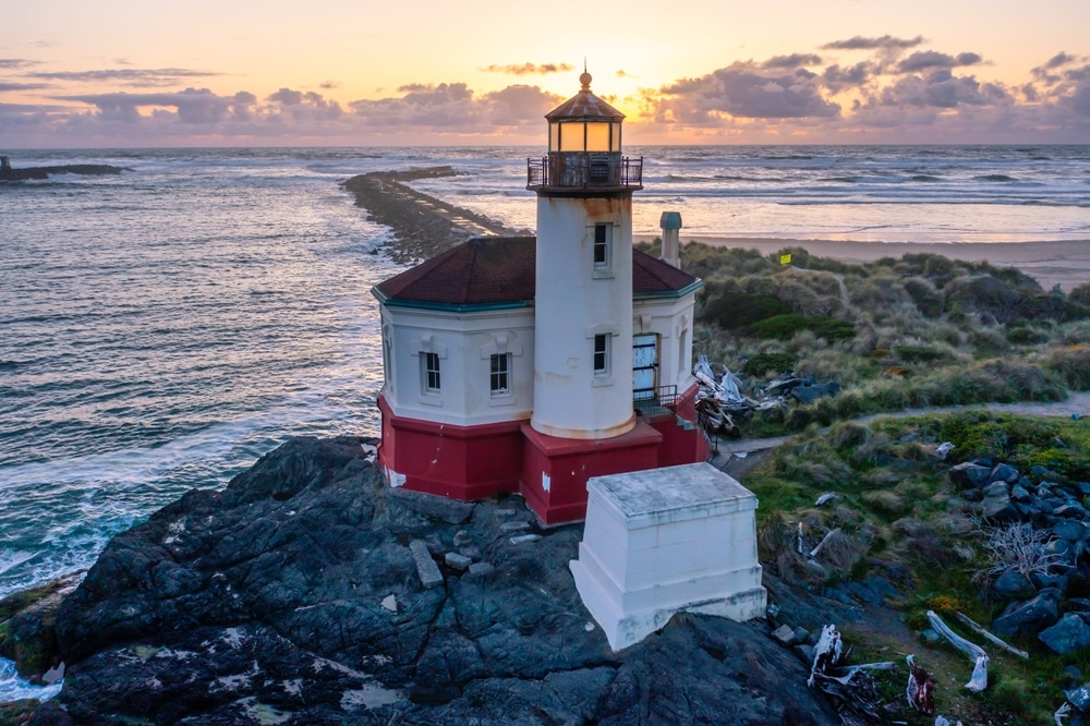 Your Complete Guide to the Southern Oregon Coast 6 The Coquille River Lighthouse is one of the best things to do in Bandon on the Southern Oregon Coast