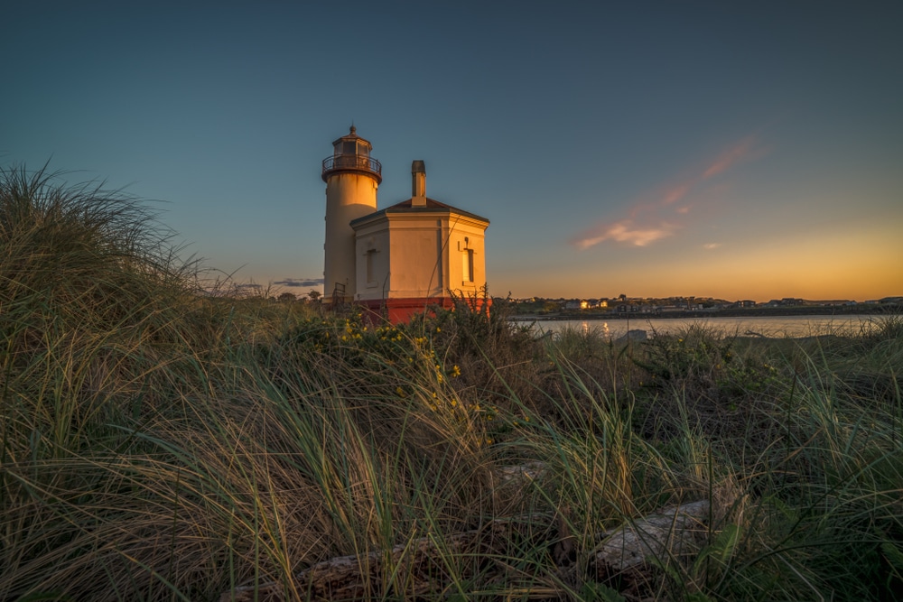 Coquille River Lighthouse near Old Town Bandon